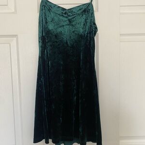 Forever 21 Green Velvet Mini Dress